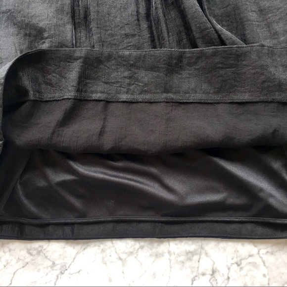 Alexia Admor Jewel Black Satin Trapeze Dress - Picture 5 of 10